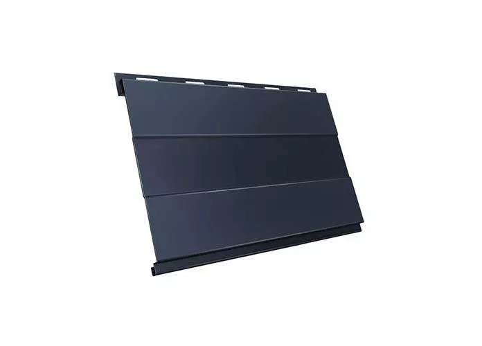 Металлический сайдинг Grand Line Вертикаль Prof GreenCoat Pural Matt RAL 7024 Мокрый асфальт купить в екатеринбурге