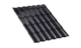 Металлочерепица Ламонтерра NormanMP 0.5 мм RAL 7024 мокрый асфальт. Цена: 566 руб. Артикул: mon9-7024