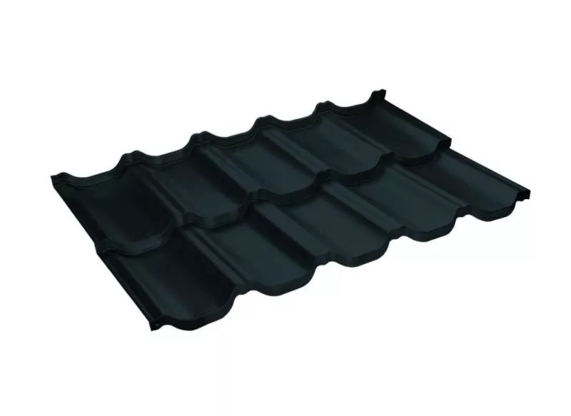 Металлочерепица GL Kvinta Uno 0,5 GreenCoat Pural RAL 7024 мокрый асфальт купить в екатеринбурге
