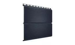 Металлический сайдинг Grand Line ЭкоБрус Gofr GreenCoat Pural RAL 7024 Мокрый асфальт. Артикул: GrandLine-MS1106