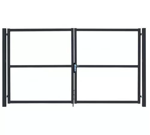 Ворота Colority Zinc Lock 2,0х3,5 RAL 7024 GL купить в екатеринбурге