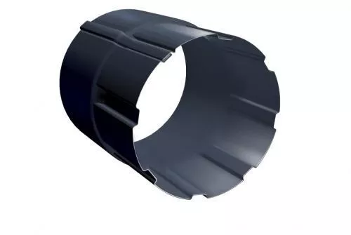 Соединитель трубы GL Granite 100 мм RAL 7024 Мокрый асфальт купить в екатеринбурге