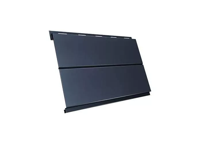 Металлический сайдинг Grand Line Вертикаль Line Rooftop Matte Стальной бархат 0,5 мм RAL 7024 Мокрый асфальт купить в екатеринбурге
