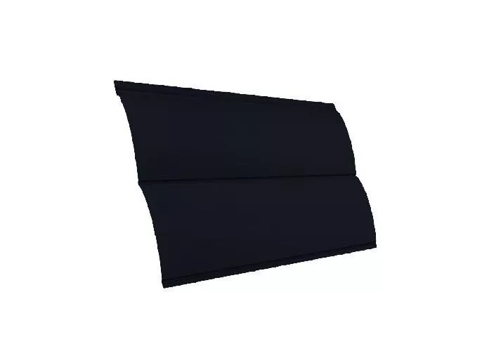 Металлический сайдинг Grand Line Блок-хаус New GreenCoat Pural RAL 7024 Мокрый асфальт купить в екатеринбурге