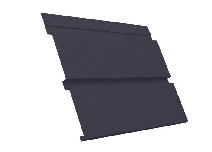 Софит металл с перфорацией GL Квадро брус Quarzit Pro Matt 0,5 мм RAL 7024 асфальт купить в екатеринбурге