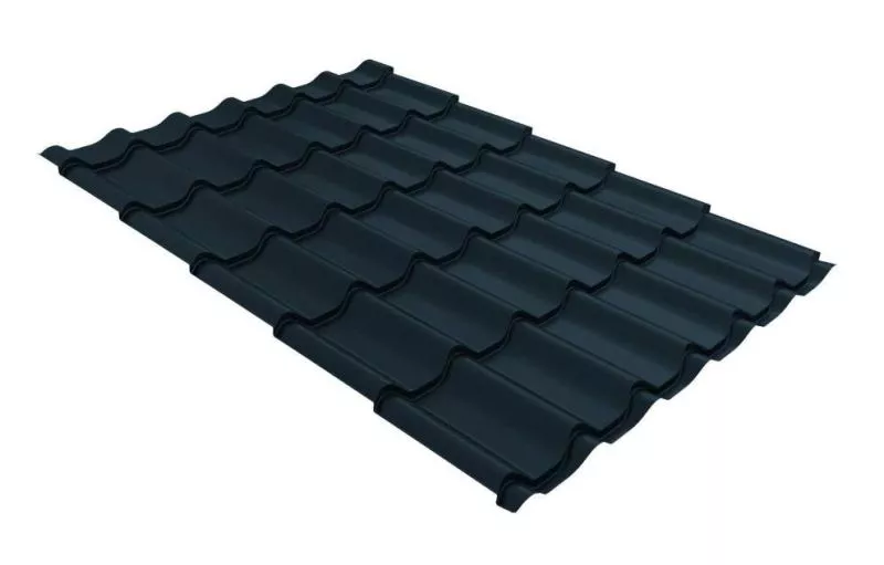 Металлочерепица GL Classic 0.5 Quarzit Lite RAL 7024 мокрый асфальт купить в екатеринбурге