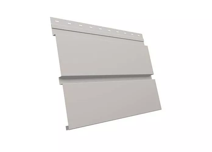 Металлический сайдинг Grand Line Квадро Брус GreenCoat Pural Matt RR 21 Светло-серый купить в екатеринбурге