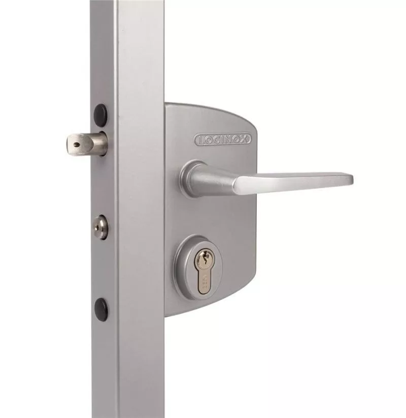 Замок LAKQ 6060 U2G корпус металлический, с ручками из алюминия, черный RAL 9005 GL GL купить в екатеринбурге
