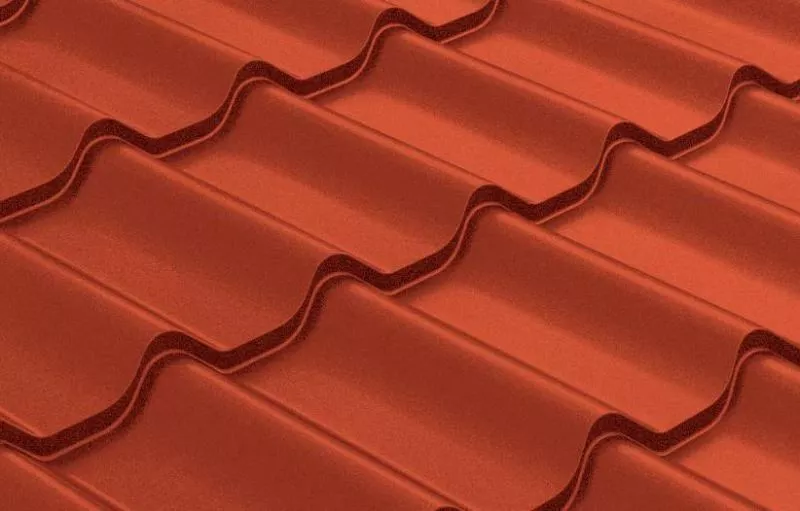 Металлочерепица GL Classic 0.5 Satin Matt RAL 8004 терракота купить в екатеринбурге