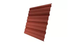 Профнастил Grand Line С10 R Satin 0,5 мм RAL 8004 Терракота. Цена: 659 руб. Артикул: profGL-s8004