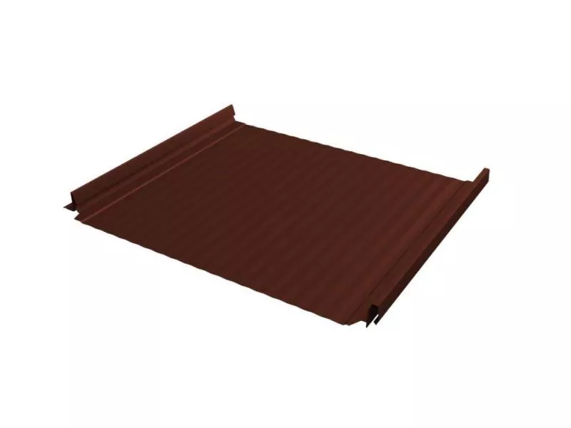Кликфальц Pro Gofr Grand Line Satin 0.5 мм RAL 8004 Терракота купить в екатеринбурге