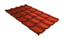Металлочерепица Grand Line Kamea 0,5 Satin Matt RAL 8004 терракота. Цена: 1024 руб. Артикул: GrandLineM39-SM8004
