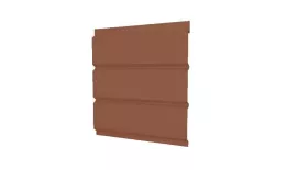 Софит металл GL без перфорации Satin 0,5 мм RAL 8004 терракота. Артикул: GrLn01_02_03_Pr_258