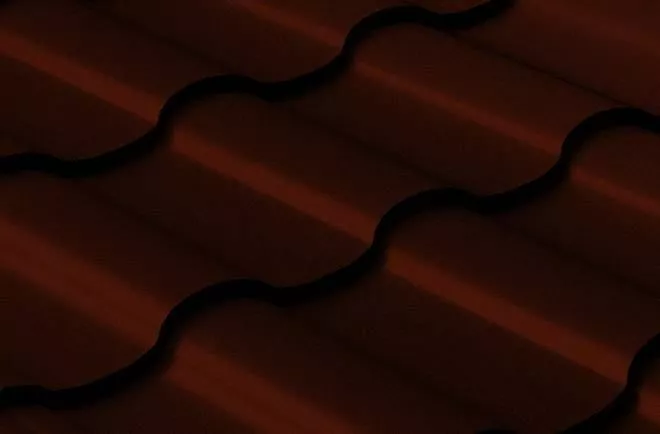 Металлочерепица GL Kredo 0.5 GreenCoat Pural RR 887 шоколадно-коричневый купить в екатеринбурге