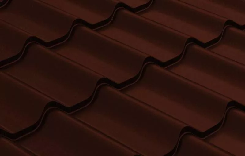 Металлочерепица Grand Line Classic 0.5 Satin Matt RAL 8017 шоколад купить в екатеринбурге