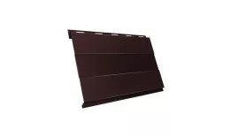 Металлический сайдинг Grand Line Вертикаль Проф PE 0,45 мм RAL 8017 Шоколад. Цена: 641 руб. Артикул: GrandLine-MS813