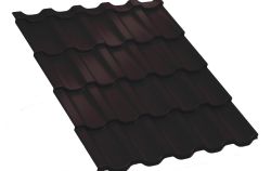 Металлочерепица Трамонтана-M Пластизол 0,5 мм RAL 8017 Шоколад