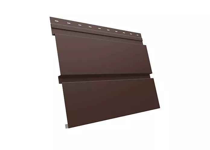Металлический сайдинг Grand Line Квадро Брус GreenCoat Pural RAL 8017 купить в екатеринбурге