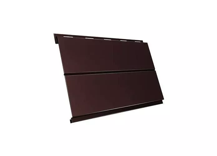 Металлический сайдинг Grand Line Вертикаль Line PurLite Matt 0,5 мм RAL 8017 купить в екатеринбурге