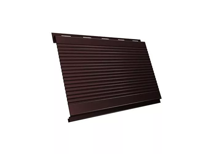Металлический сайдинг Grand Line Вертикаль Gofr GreenCoat Pural Matt RAL 8017 Шоколад купить в екатеринбурге