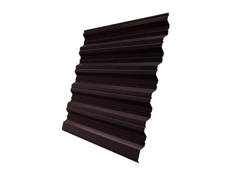 Профнастил Grand Line НС35 R GreenCoat Pural Matt 0,5 мм RAL 8017 Шоколад купить в екатеринбурге