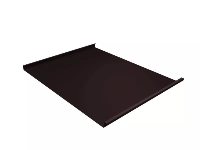 Двойной стоячий фальц Grand Line GreenCoat Pural 0.5 мм RAL 8017 Шоколад купить в екатеринбурге