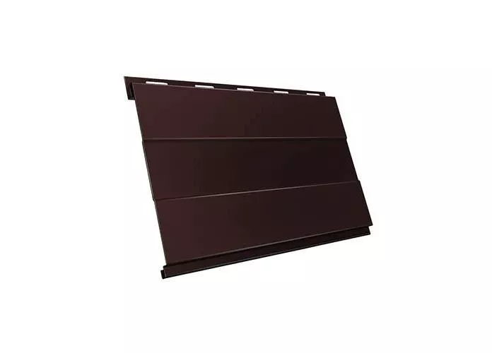 Металлический сайдинг Grand Line Вертикаль Prof GreenCoat Pural Matt RAL 8017 Шоколад купить в екатеринбурге