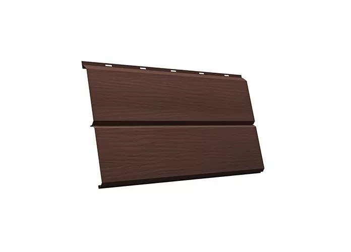 Металлический сайдинг Grand Line ЭкоБрус 3D Quarzit Pro Matt 0,5 мм RAL 8017 Шоколад купить в екатеринбурге