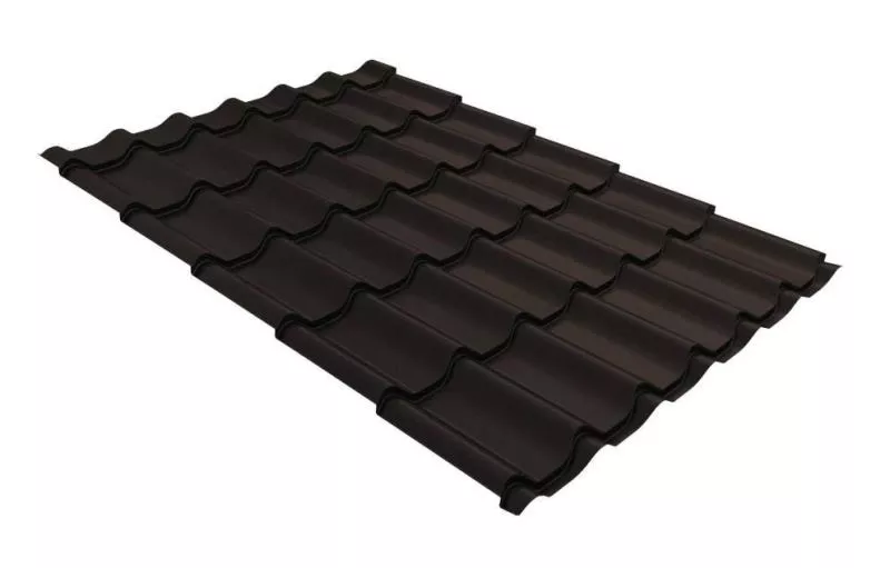 Металлочерепица GL Classic 0.5 Quarzit RR 32 темно-коричневый купить в екатеринбурге