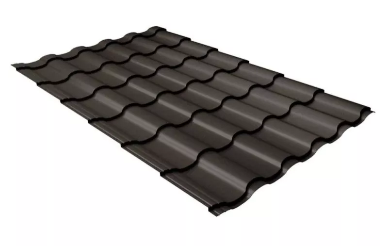 Металлочерепица GL Kredo 0.5 GreenCoat Pural RR 32 темно-коричневый купить в екатеринбурге