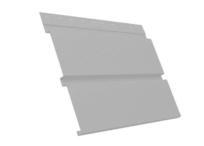 Софит металл с перфорацией Grand Line Квадро брус Drap 0,45 мм RAL 9003 сигнальный белый купить в екатеринбурге