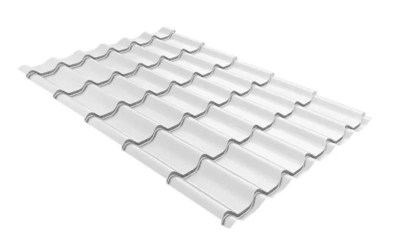 Металлочерепица Grand Line Modern 0,4 Полиэстер RAL 9003 сигнальный белый купить в екатеринбурге