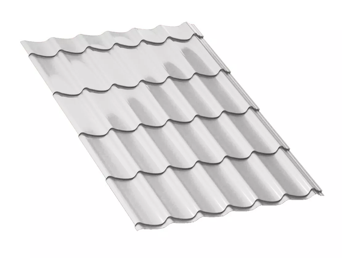 Металлочерепица Ламонтерра NormanMP 0.5 мм RAL 9003 Сигнальный-белый купить в екатеринбурге