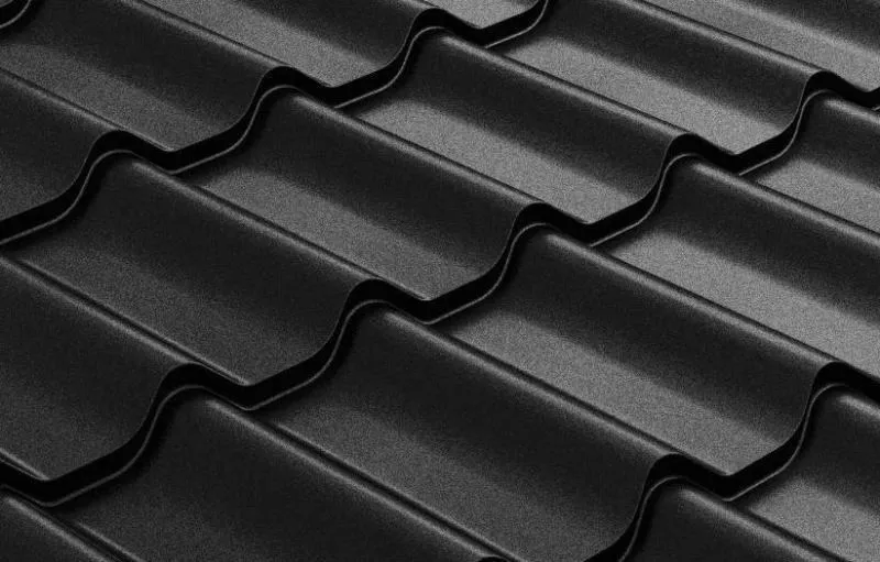 Металлочерепица GL Classic 0.5 Rooftop Matte (Стальной Бархат) RAL 9005 черный купить в екатеринбурге