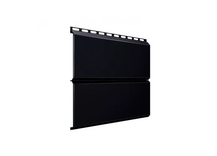 Металлический сайдинг Grand Line ЭкоБрус Quarzit Lite 0,5 мм RAL 9005 Черный купить в екатеринбурге