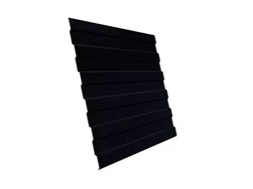 Профнастил Grand Line С8 A GreenCoat Pural Matt 0,5 мм RAL 9005 Черный купить в екатеринбурге
