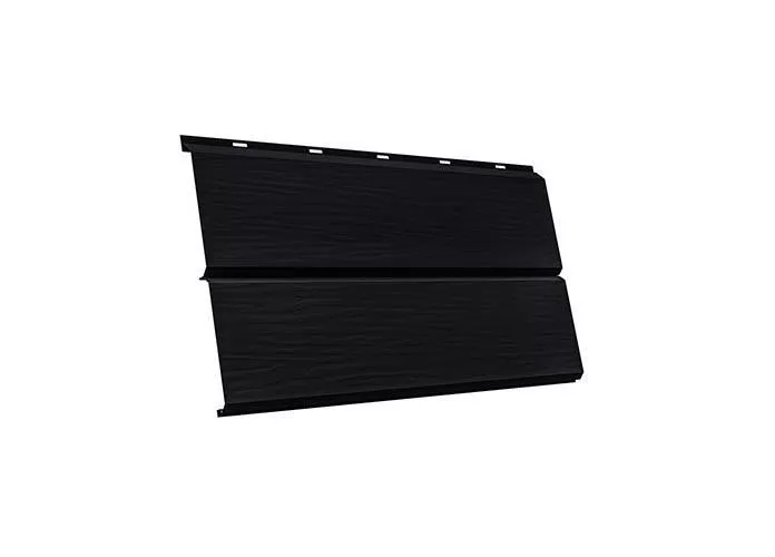 Металлический сайдинг Grand Line ЭкоБрус 3D GreenCoat Pural Matt RR 33 Черный купить в екатеринбурге