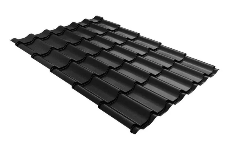 Металлочерепица Grand Line Classic PurLite Matt 0.5 RAL 9005 черный купить в екатеринбурге