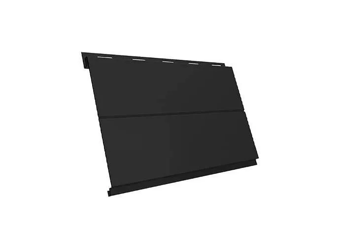 Металлический сайдинг Grand Line Вертикаль Line Rooftop Matte Стальной бархат 0,5 мм RAL 9005 Черный купить в екатеринбурге