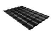 Металлочерепица GL Kredo 0.5 Velur RAL 9005 черный – Купить оптом и в розницу