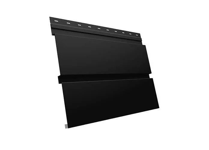 Металлический сайдинг Grand Line Квадро Брус GreenCoat Pural Matt RAL 9005 Черный купить в екатеринбурге