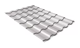 Металлочерепица Grand Line Kredo 0.5 Satin RAL 9006 бело-алюминиевый. Цена: 684 руб. Артикул: GrandLineM20-9006