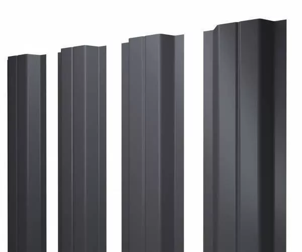 Штакетник Grand Line П -образный А 0,5 Velur RAL 9005 Черный купить в екатеринбурге