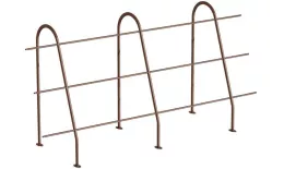 Ограждение кровельное со снегозадержателем ОКС-h1200х3000 мм (7024). Цена: 8845 руб. Артикул: 43507