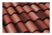 Цементно-песчаная минеральная черепица Braas Адриа красная – Купить оптом и в розницу