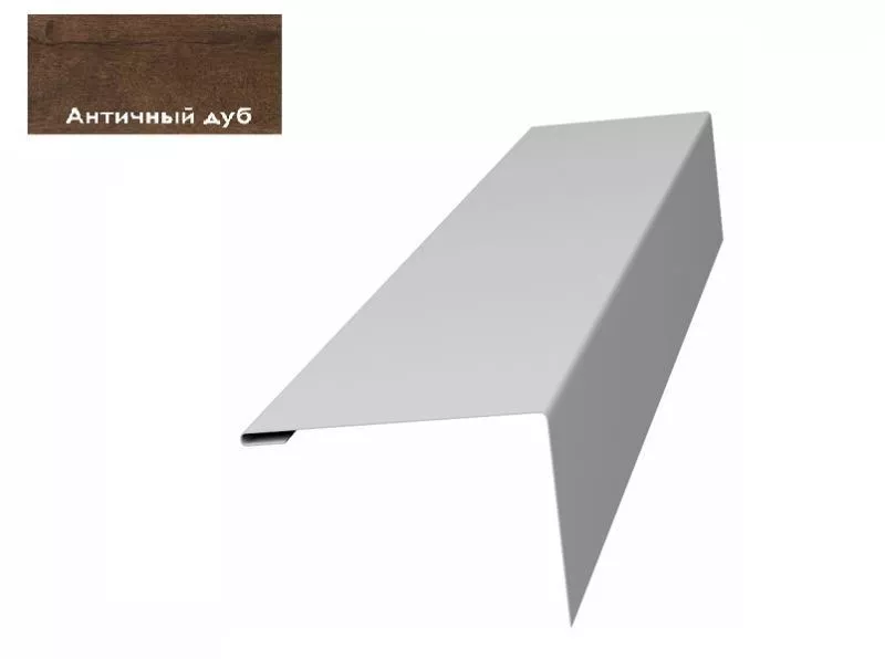 Нащельник для калиток и ворот 25х35 жалюзи Milan, Tokyo 0,45 Print Premium Antique Wood (L1,68) GL купить в екатеринбурге