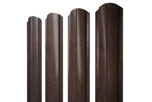 Штакетник Grand Line Slim Полукруглый фигурный 0,45 Print Elite Antique Wood Античный Дуб купить в екатеринбурге