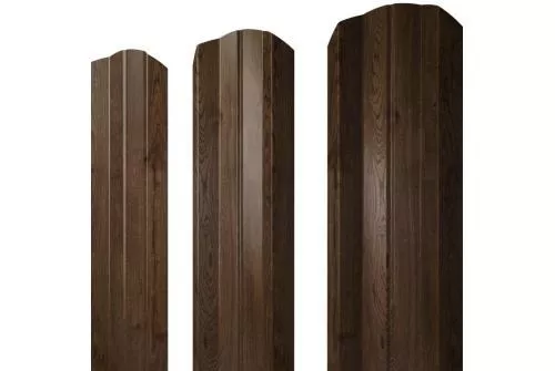 Штакетник Grand Line М-образный А фигурный 0,45 Print Premium РФ Antique Wood Античный дуб купить в екатеринбурге
