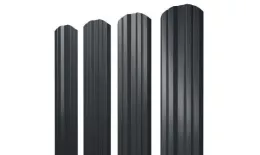 Штакетник Grand Line Twin фигурный 0,5 Rooftop Matte Стальной бархат RAL 7016 Антрацитово-серый. Цена: 126 руб. Артикул: Twin_302