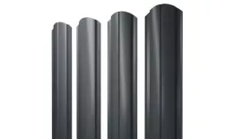 Штакетник Grand Line Slim Полукруглый фигурный 0,45 Drap RAL 7016 Антрацитово-серый. Цена: 105 руб. Артикул: Slim_Fig_010